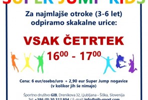 Super Jump KiDS – za otroke od 3. do 6. leta